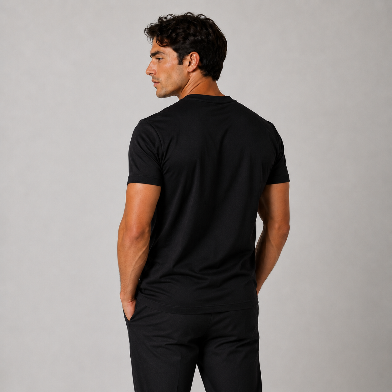 Black Mercerized T-shirt