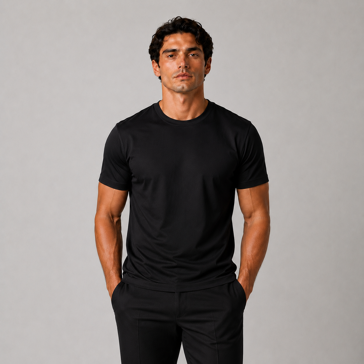 Brown Mercerized T-shirt