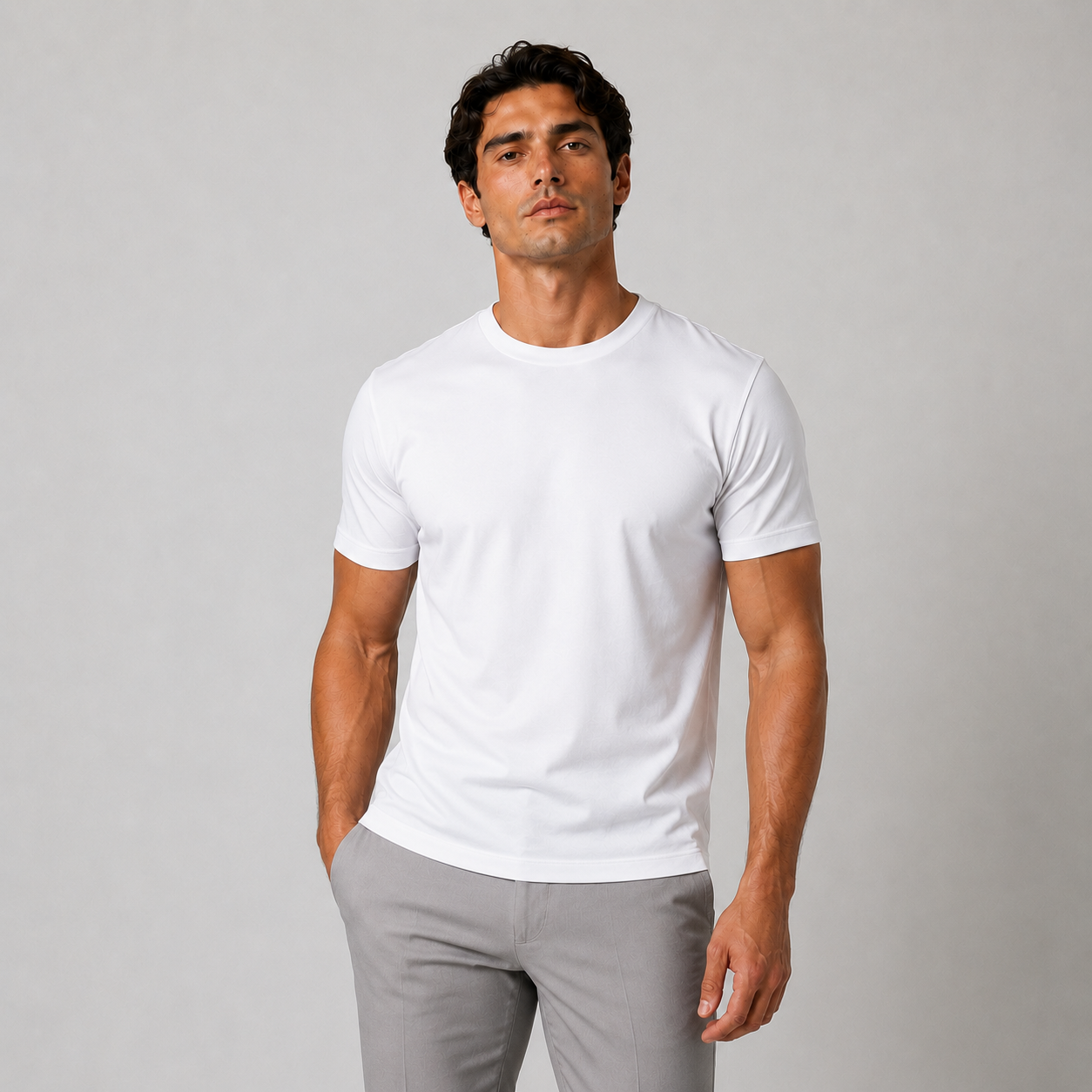 Brown Mercerized T-shirt
