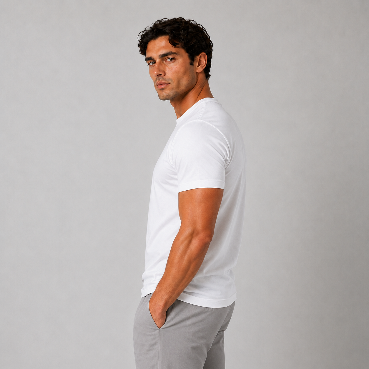 White Mercerized T-shirt