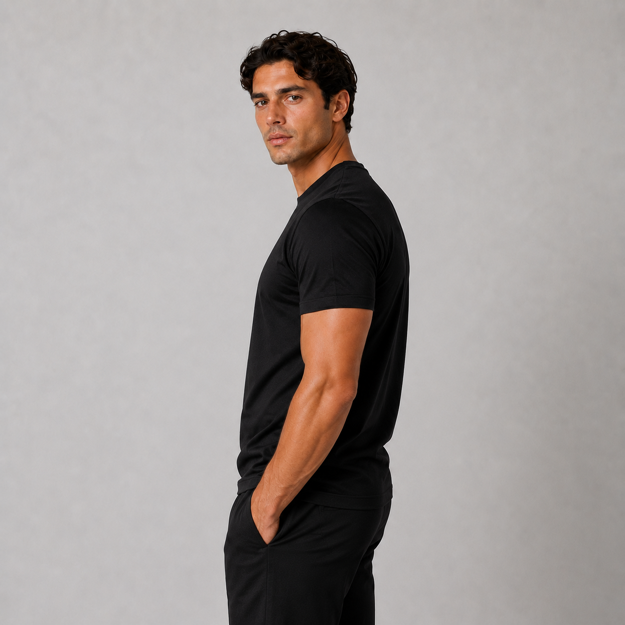 Black Mercerized T-shirt